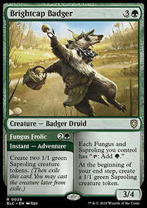 Brightcap Badger // Fungus Frolic