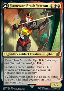 Flamewar, Brash Veteran // Flamewar, Streetwise Operative