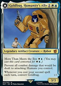 Goldbug, Humanity's Ally // Goldbug, Scrappy Scout