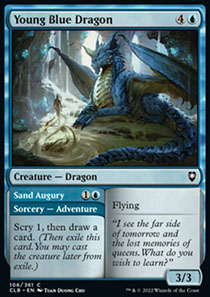 Young Blue Dragon // Sand Augury