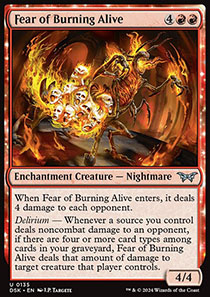 Fear of Burning Alive