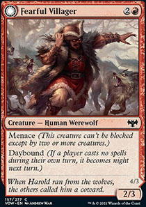 Fearful Villager // Fearsome Werewolf