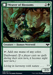 Weaver of Blossoms // Blossom-Clad Werewolf